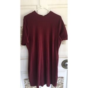 Forever 21 burgundy sweater dress